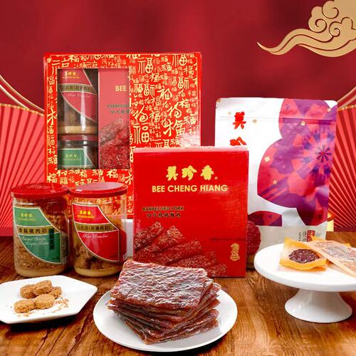 美珍香百福具臻多福大礼包815g肉松非猪肉脯肉干零食礼盒节日送礼