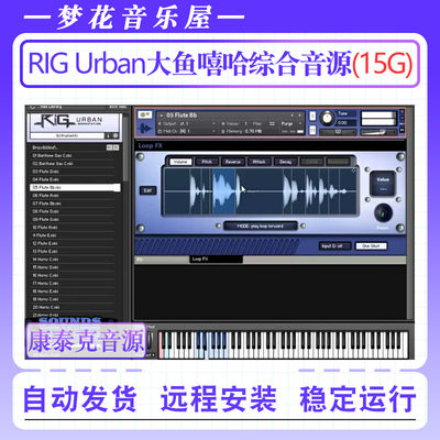 大鱼嘻哈综合音色库Big Fish Audio RIG Urban Workstation康泰克