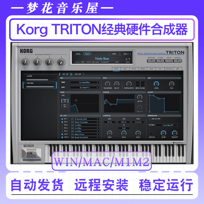 Korg TRITON经典硬件合成器插件键盘复刻软音源电子键盘钢琴音色