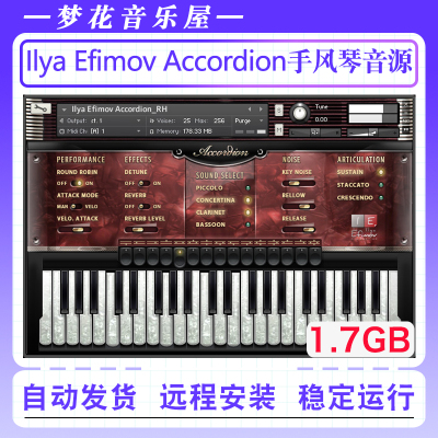 Ilya Efimov Accordion-手风琴音色库世界民族乐器康泰克编曲音源