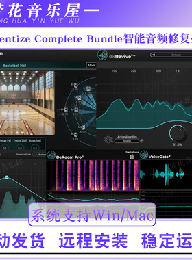Accentize Bundle 智能降噪去混响修复人声平衡效果器套装Win/Mac