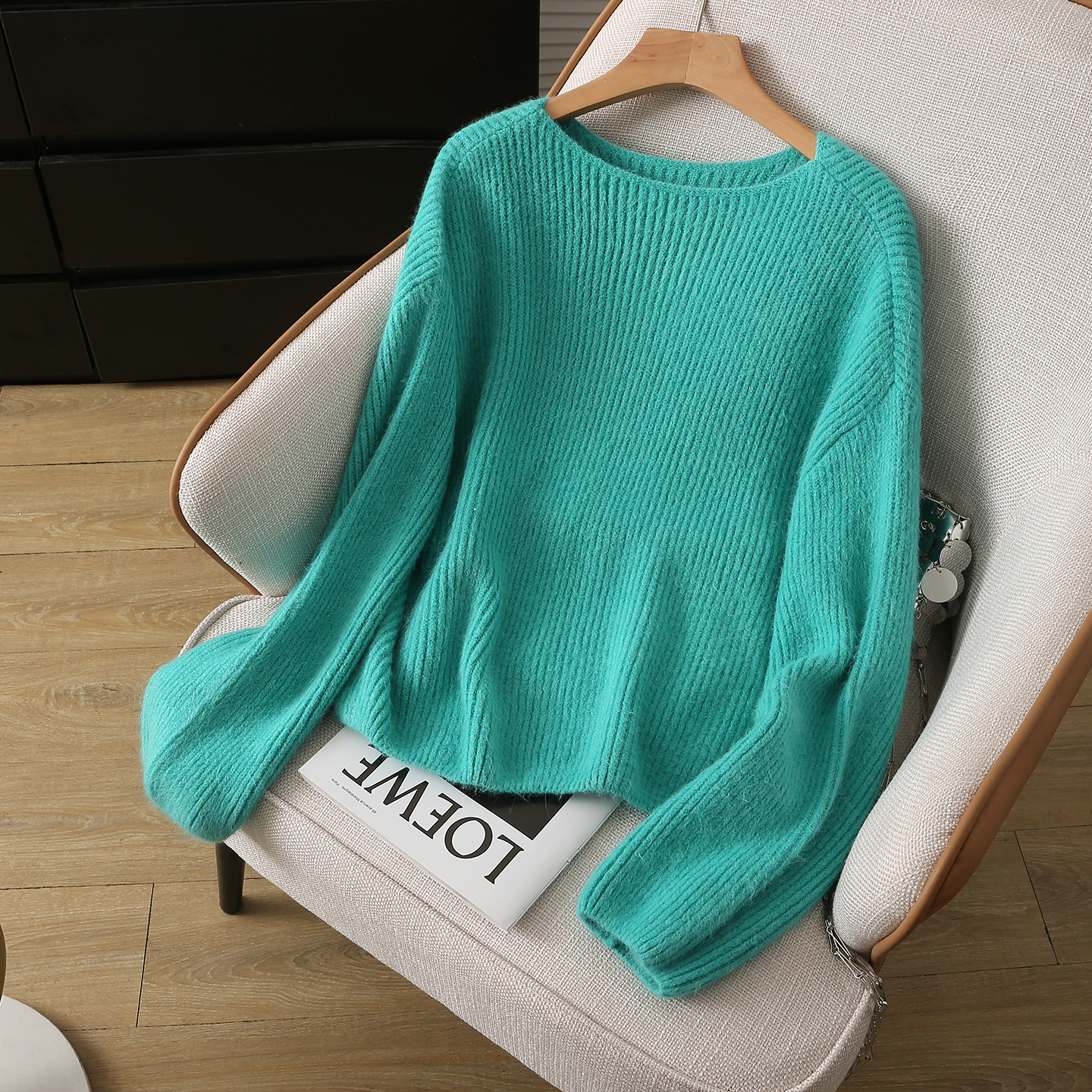 拉夏贝尔超仙温柔软糯针织衫毛衣