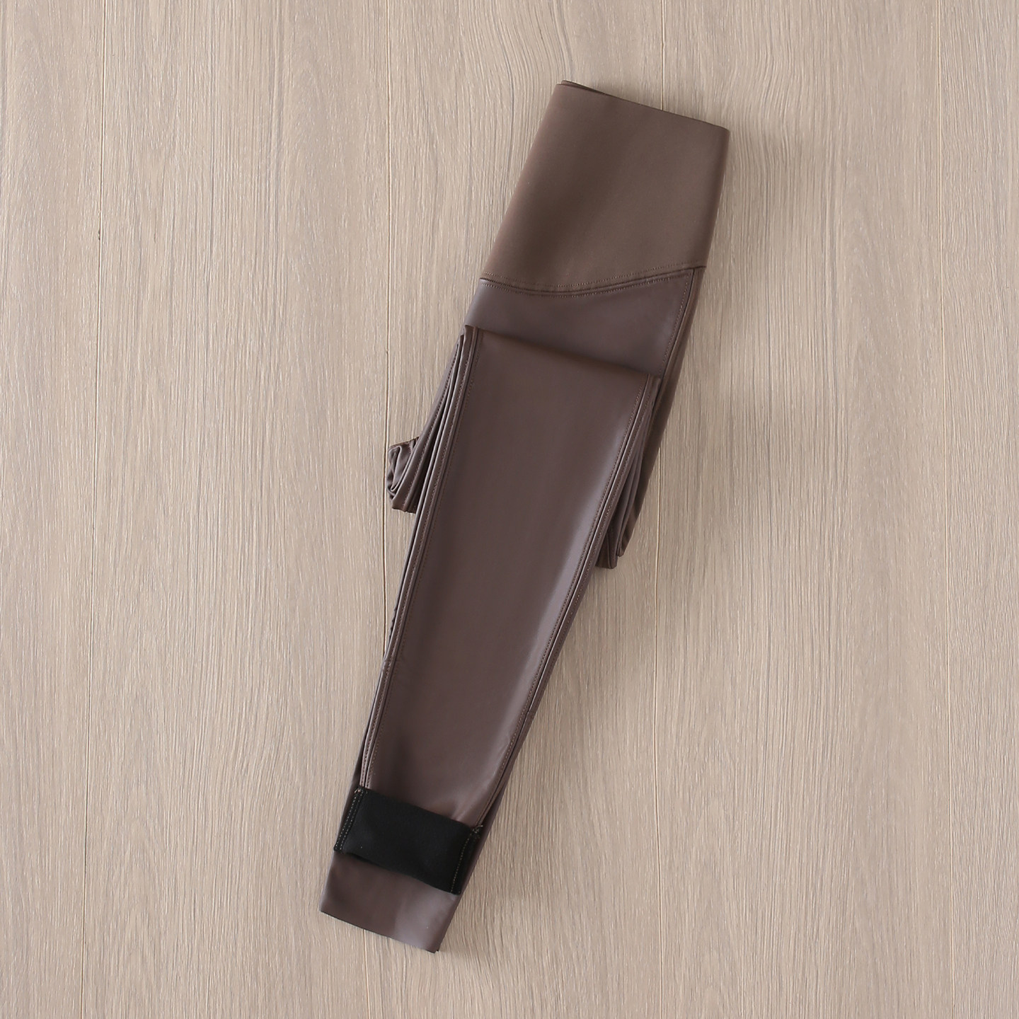 拉夏贝尔咖色PU皮裤女2025冬季新款高腰收腹提臀健身普拉提打底裤,女装/女士精品,打底裤,淘宝优惠券,粉丝福利购,淘宝优惠卷