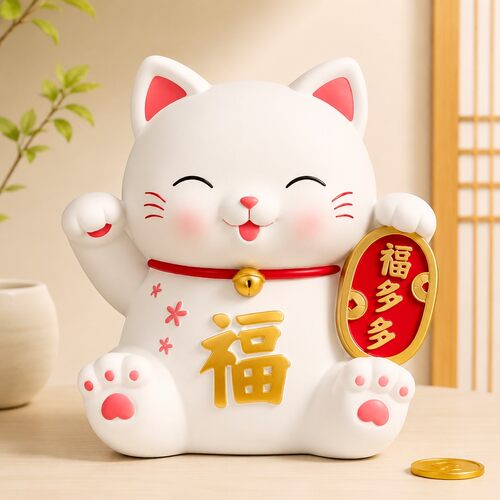 新款创意招财猫存钱罐母猫大号可存可取儿童男女孩储蓄罐摆件礼