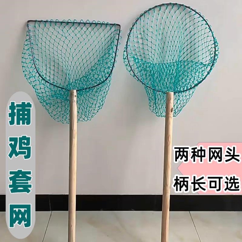 抓鸡专用网户外捕流浪猫鸽子抓鸭网兜抄网兔子捉猫鹅捕鸡套网扣