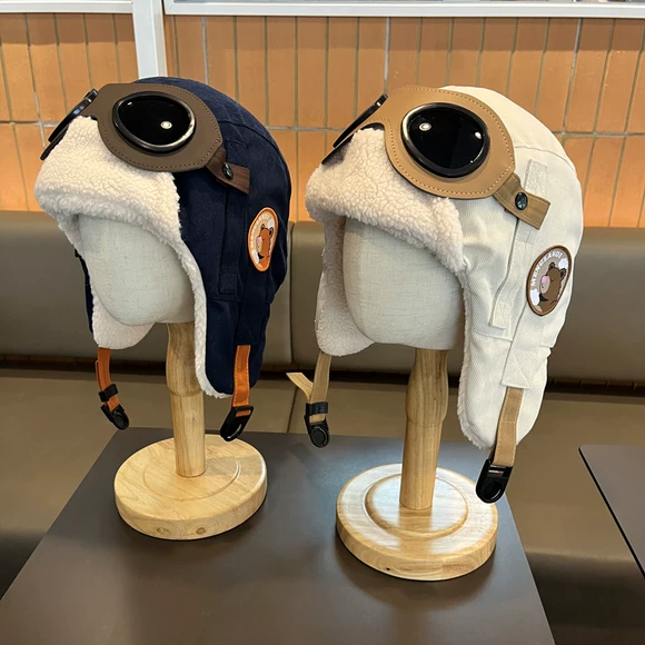 韩国儿童帽子飞行员帽子男童雷锋帽女孩宝宝护耳保暖灯芯帽秋冬季,童装/婴儿装/亲子装,帽子,淘宝优惠券,粉丝福利购,淘宝优惠卷