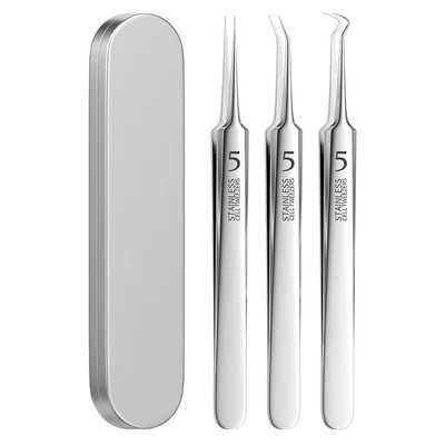 加厚收纳铁盒子磨砂长方形大号金属收纳盒小工具镊子便携牙医美甲