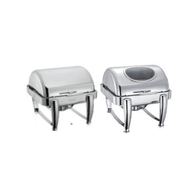 YUFEH宇辉商用6升方形仿铸脚全翻盖钢盖可视盖豪华餐炉直销