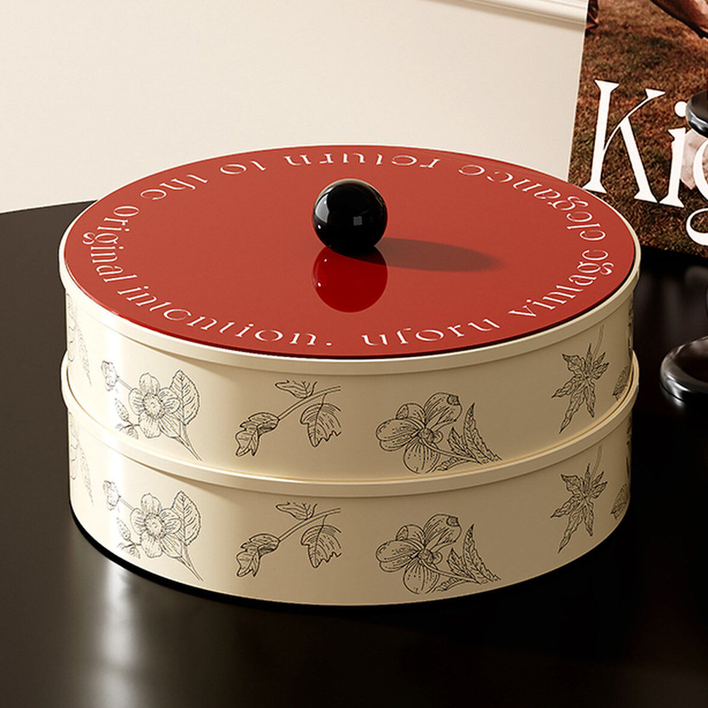 2026新年果盘可折叠水果篮坚果干货瓜果零食盒户外露营点心茶点盘