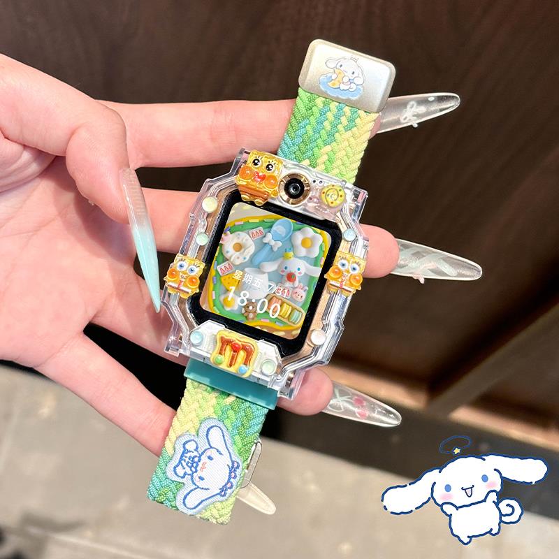 适用小天才电话手表编织表带Z11/Z10/Z9/Z8/Z6pro保护壳手表套