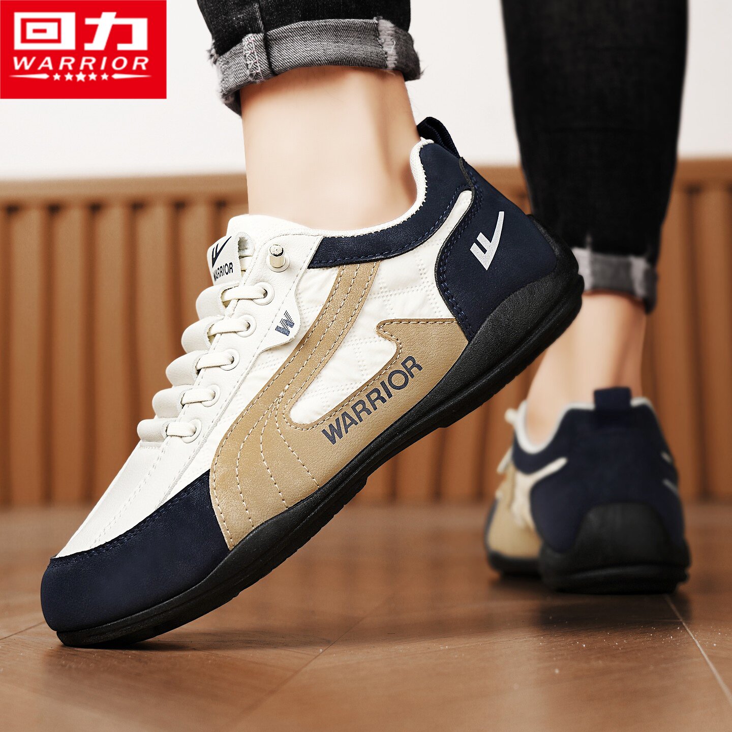 回力阿甘男鞋夏季2026新款透气一脚蹬休闲鞋软底工作上班开车板鞋