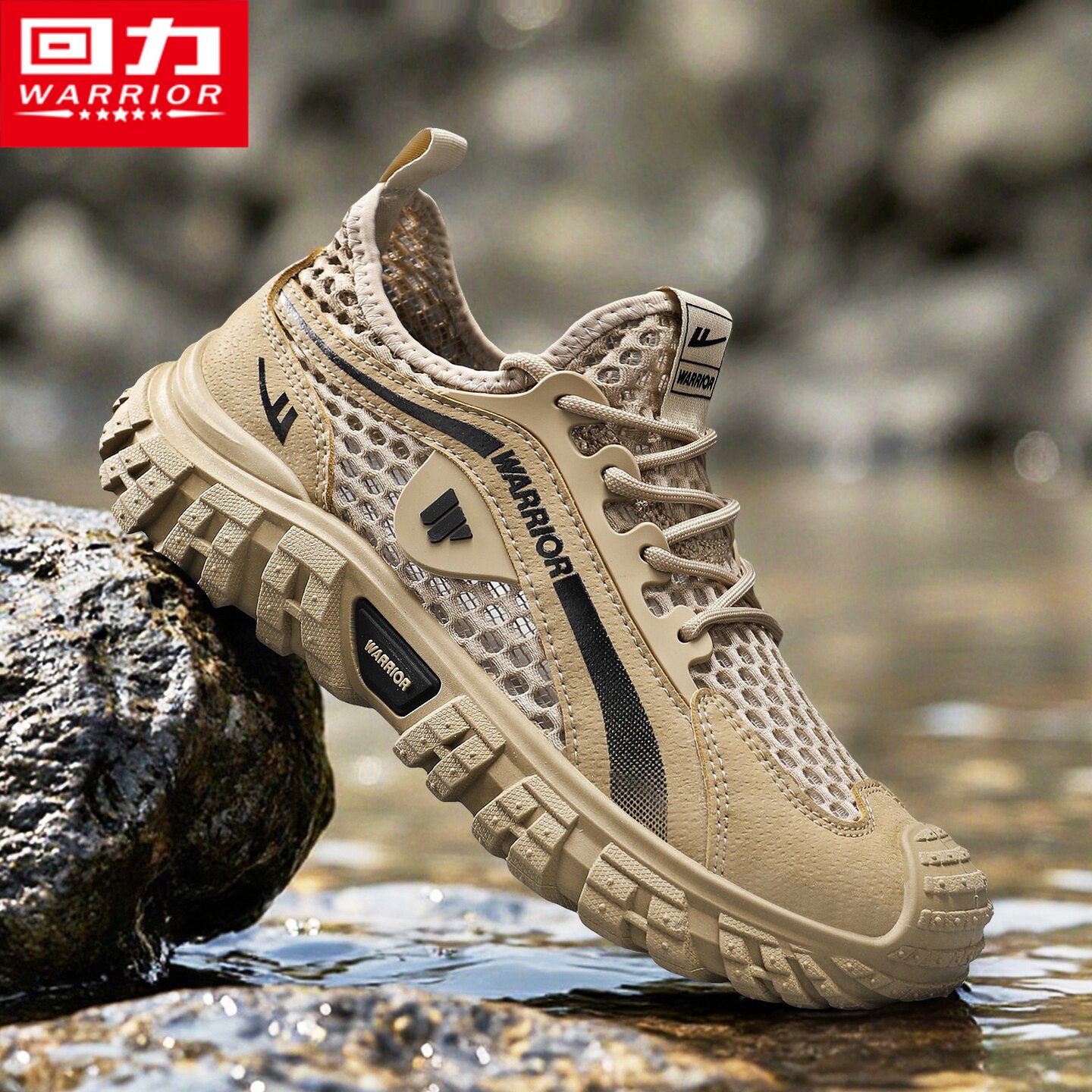 回力凉鞋男夏季网面透气镂空防臭运动包头开车涉水沙滩溯溪洞洞鞋