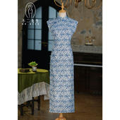 不二先生无袖 素雅日常可穿古法全开襟少女连衣裙 旗袍2026春夏新款