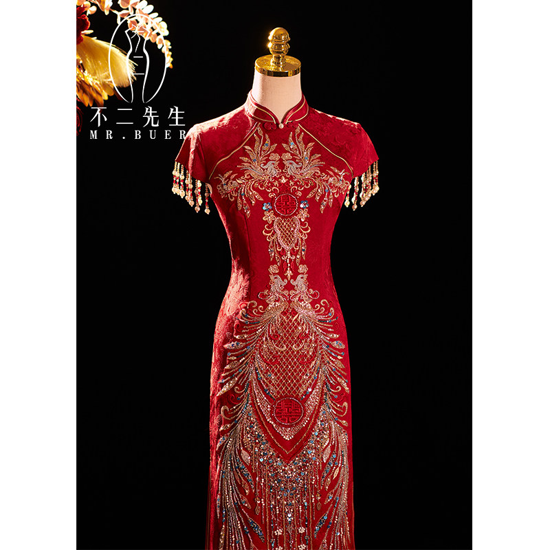 不二先生旗袍敬酒服2025新款新娘