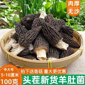云南当季新鲜羊肚菌干货500g食用菌菇特产食材官方旗舰店礼盒装