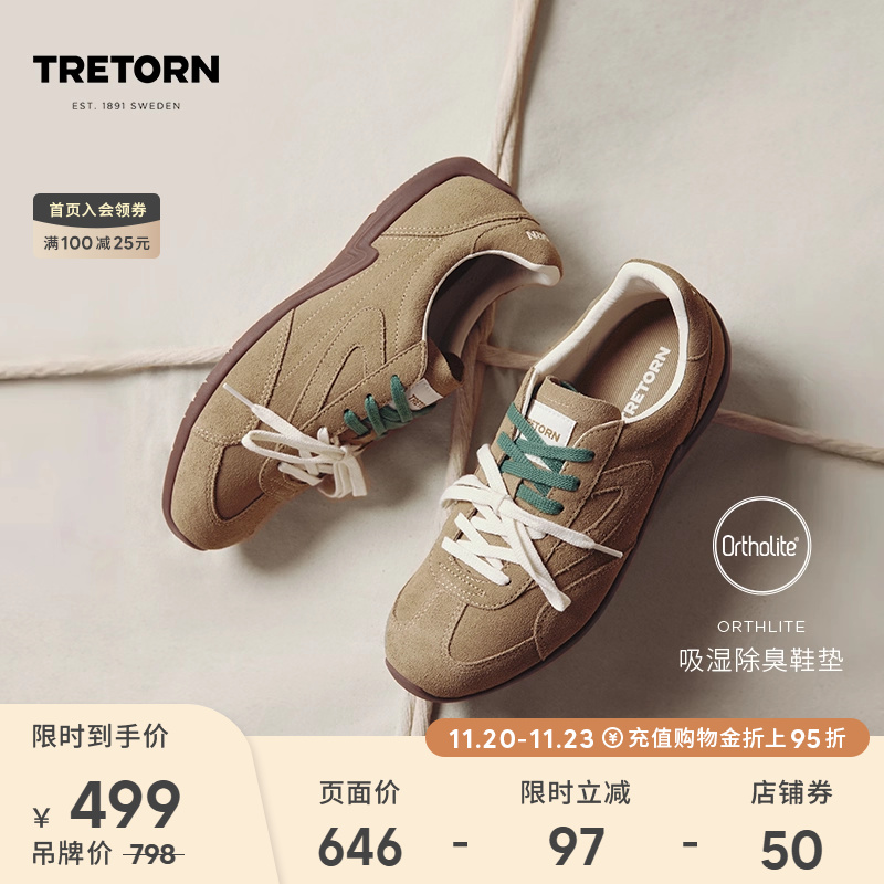 TRETORN新款复古薄底鞋