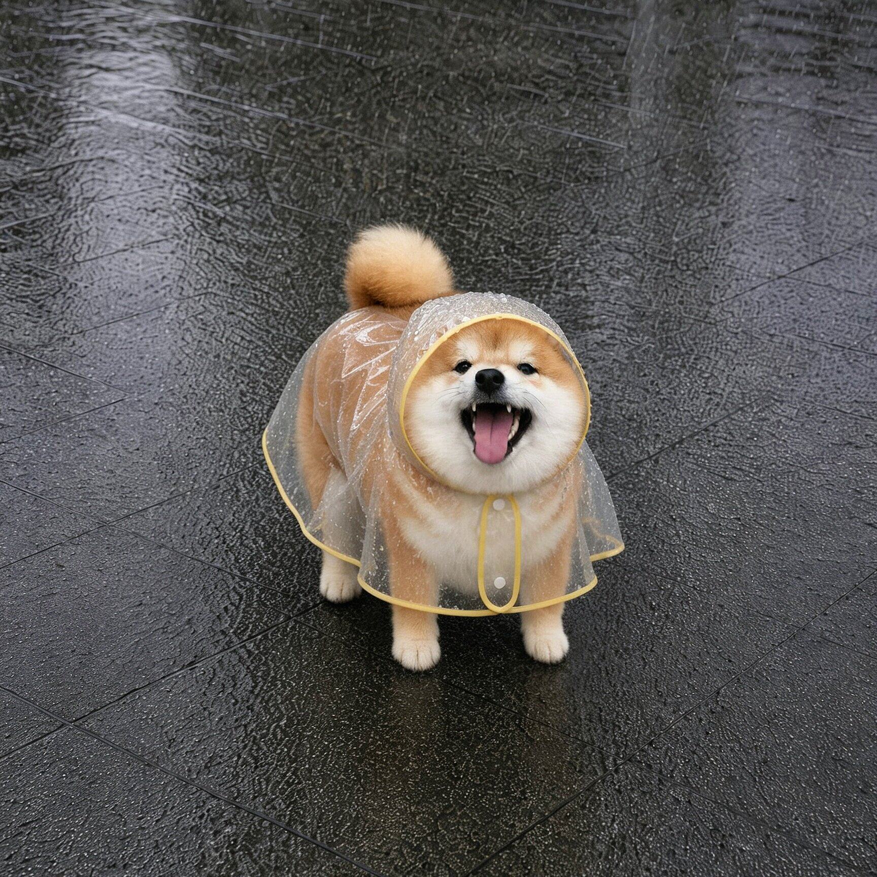狗狗雨衣小狗衣服泰迪比熊小型犬专用雨披夏户外遛狗神器加厚防水