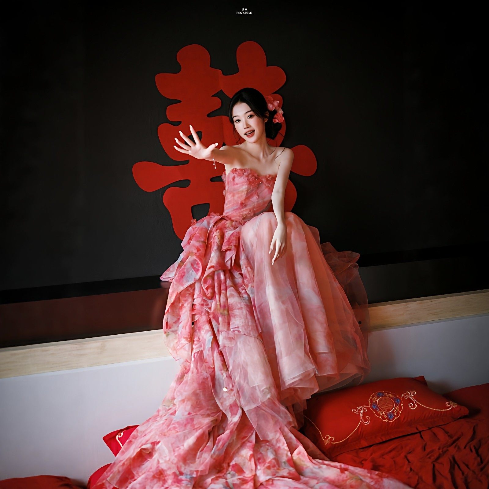 墙贴出片神器新中式超大喜字贴婚房背景氛围装饰布置晨袍拍照道具,节庆用品/礼品,节日装扮用品,淘宝优惠券,粉丝福利购,淘宝优惠卷