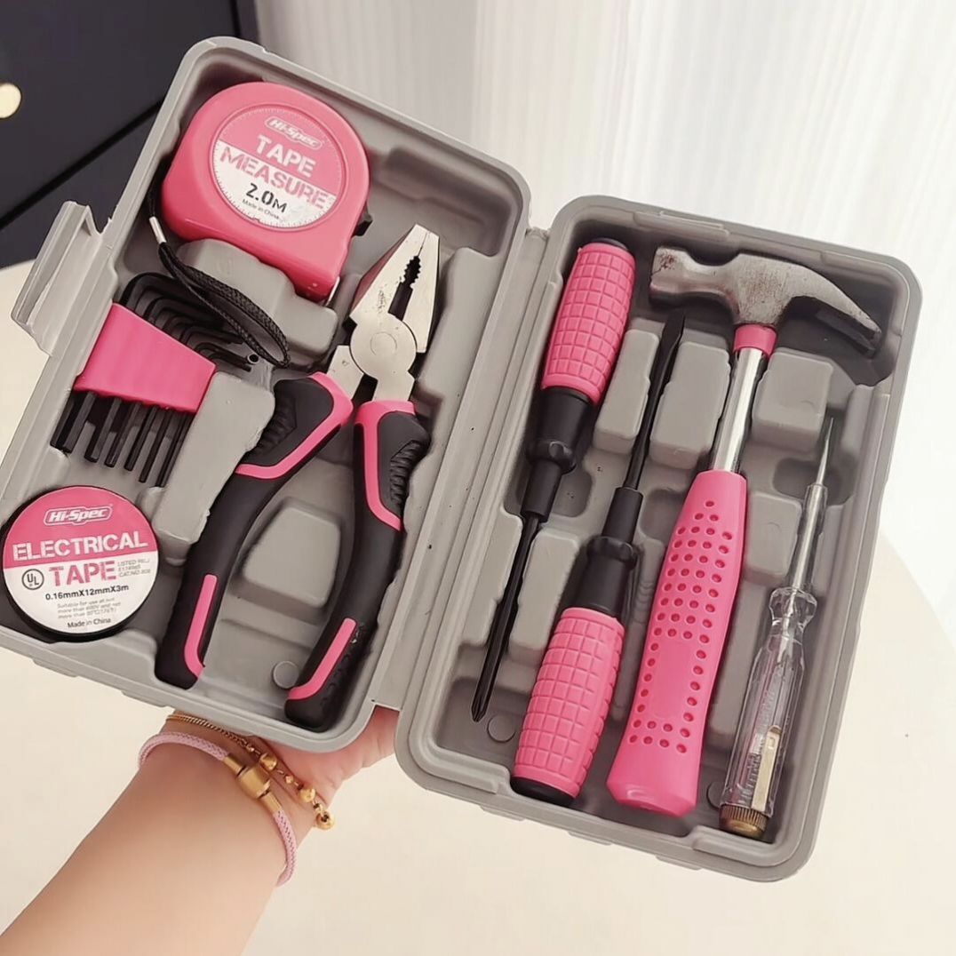 非常适合女生的实用工具箱套装