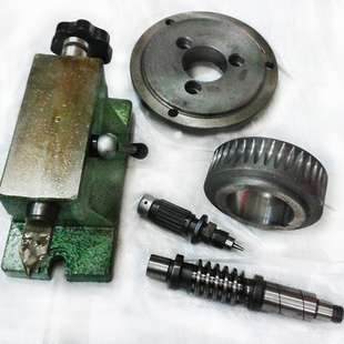 分度头配件卡环插针蜂窝巢板刻度分度盘摇柄涡轮涡杆铁皮拔叉法兰