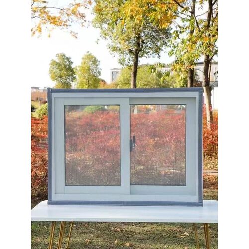 1pc Easy-Install Invisible Window Screen(Gray) - Breathable,