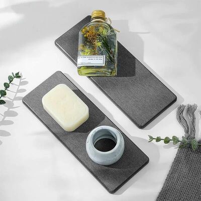 2PC Diatomite Coaster Bathroom Absorbent Drying Mat Quick Dr