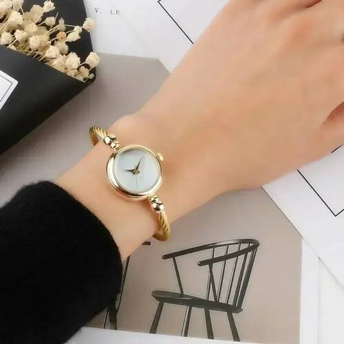 Brand Casual Women Reloj Watch for Women Small Gold Bangle B