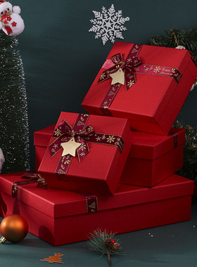large empty christmas box giftbox present packaging圣诞包装