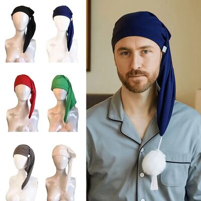 Birthday Party Gift Elastic Night Sleeping Caps with Pom Bal
