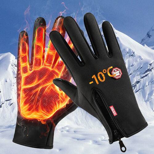 Unisex Winter Warm Gloves Waterproof Skin-Friendly Touch Scr