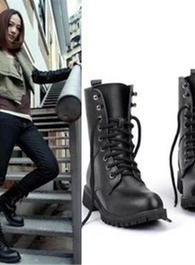 women combat boot martin boots low heel leather boots 41 42