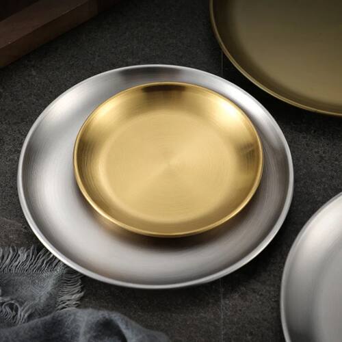 304 Gold Golden Stainless Steel Food Storage Trays BBQ Sushi