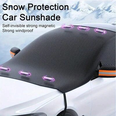 Magnetic + Fixing Strap Installation with Orange Reflectiv C