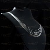 naingirl多层叠戴项链女金色时尚 百搭素链铜合金项链X3011