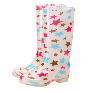 新款雨靴女士时尚高筒水靴轻便韩版雨鞋外穿加绒套鞋防滑胶鞋胶靴