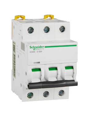 施耐德电气小型断路器 iC65N 3P D25A A9F19325