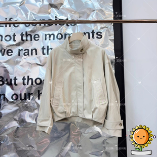 国内代购 百搭短外套大知闲闲 衣播26年春BDT1WD1180立领落肩时尚