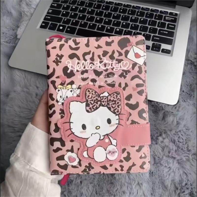 HelloKitty磁扣笔记本可爱卡通高颜值日记本学生手账本加厚记事本