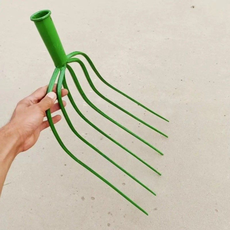 全钢实心草叉子四齿五齿粪叉加大号钢叉农用开荒叉子加粗铁齿叉子,农机/农具/农膜,叉,淘宝优惠券,粉丝福利购,淘宝优惠卷