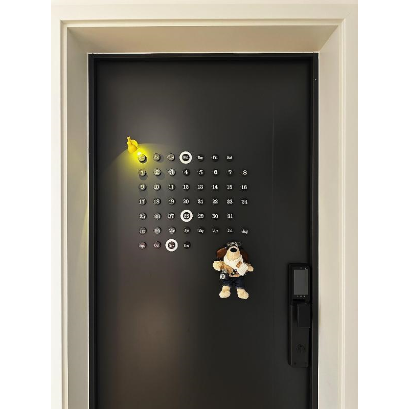 入户门磁吸日历磁吸门贴装饰冰箱贴diy配件创意台历磁贴个性创意