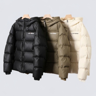 短款肤感蛋白皮羽绒服黑钻5.0三色版90男女外套-GG