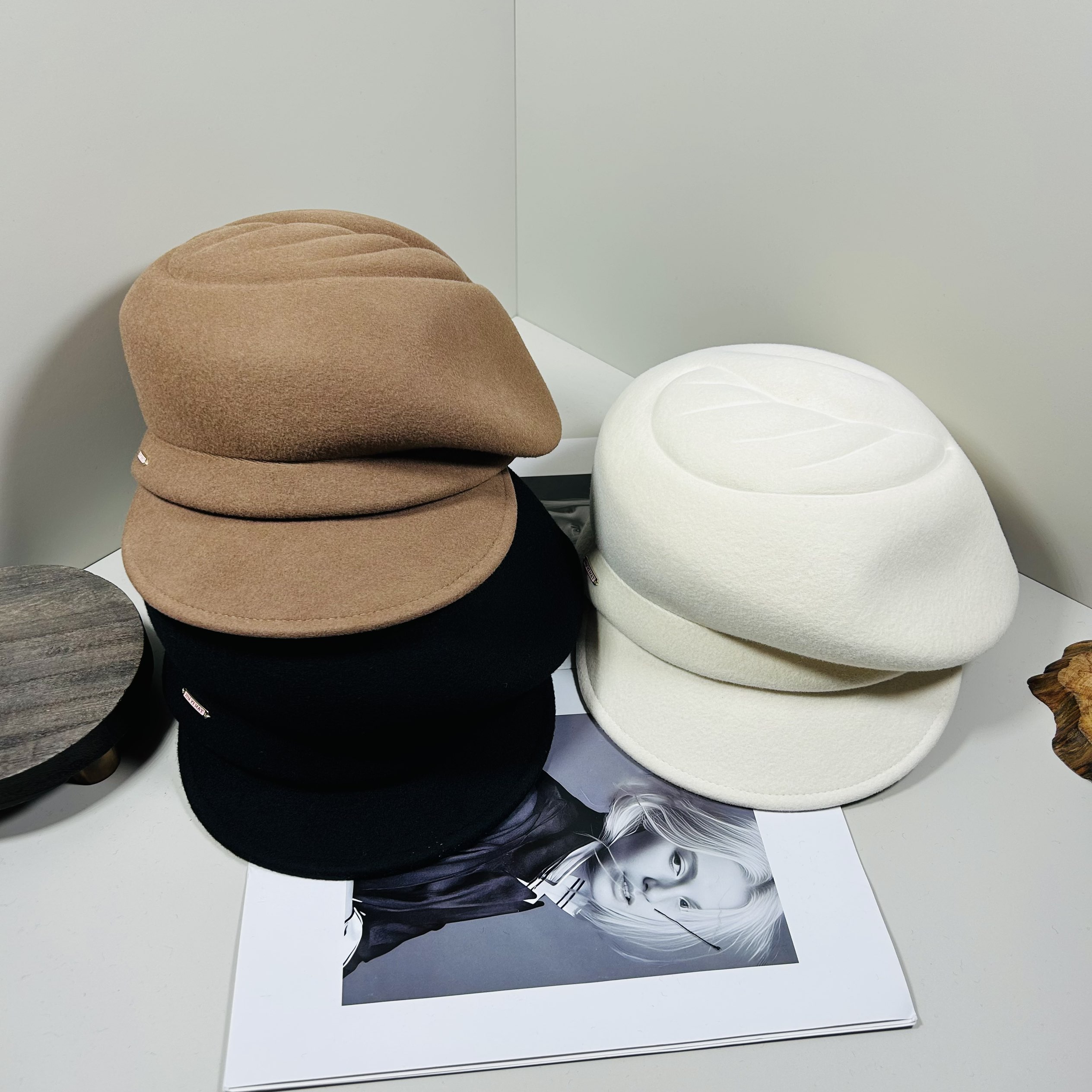 日本CA4LA新款重工印花鸭舌帽女