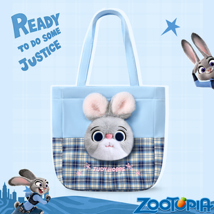 疯狂动物城儿童书包小学生补习袋斜挎手提拎书袋朱迪新年生日礼物