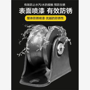 V型重型U型H型铁轨道轮子导轨万向轮子推拉移门双轴承槽轮铁滑轮