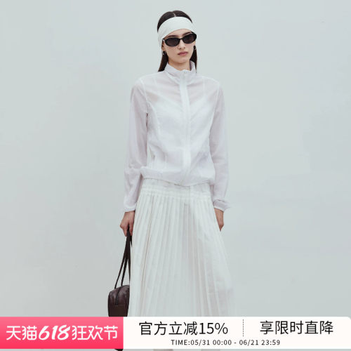 BLUEWEDIAN2026夏季新品时尚精英山系户外轻薄修身皮肤衣外套女