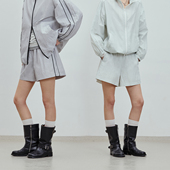 休闲裤 BLUEWEDIAN2026夏季 静奢风简约宽松防晒散步短裤 时尚 女 新品