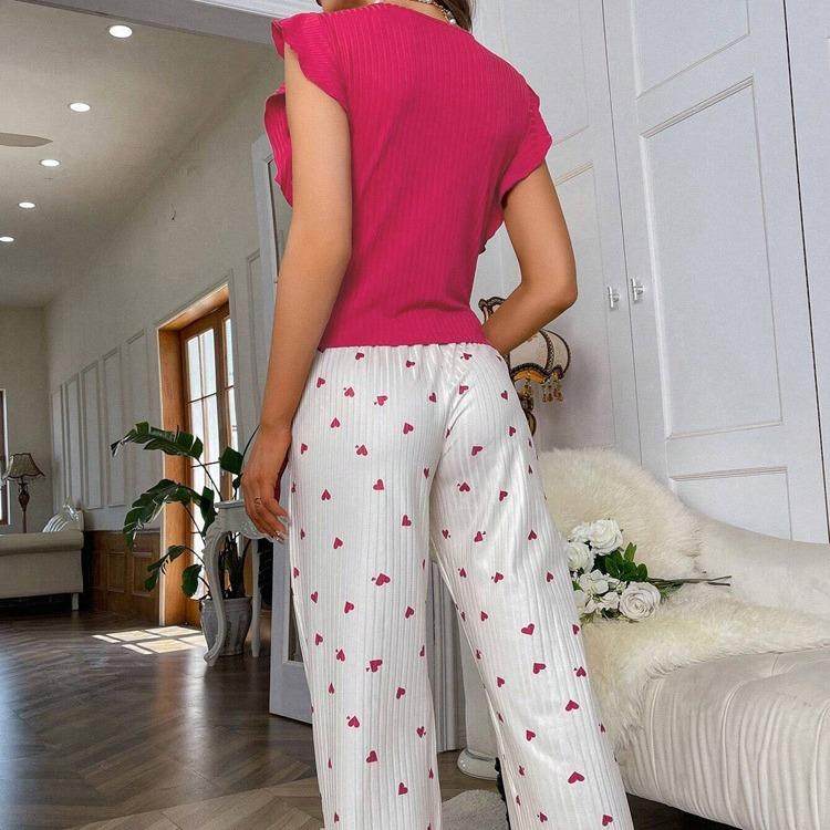 mnealways love print cotton suits for women single-breasted