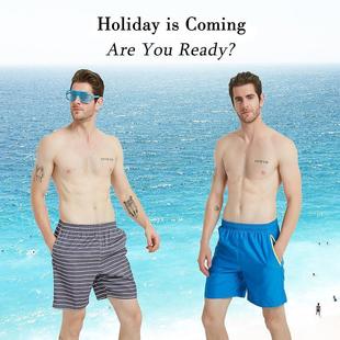 shorts loose leisure Double beach pants adult mens layer
