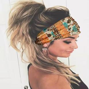 hair Womens headband leopard sports elastic print