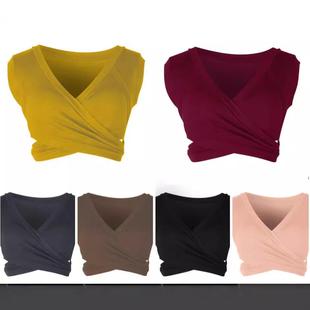 tops female tees crop ladies white pink shirts